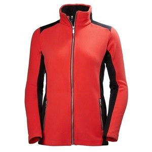 Helly Hansen Womens Crewline Fleece Jacket XS Coral Full Zip Primaloft Water Rep